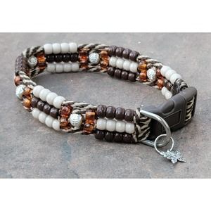 Custom Handmade Beaded Bling Dog Collar